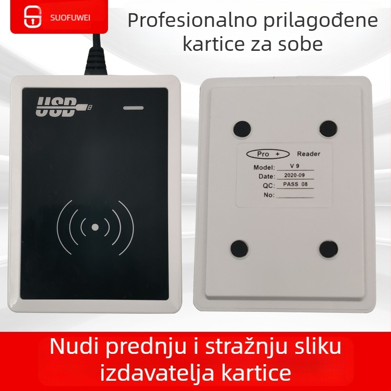 Pametna kartica za hotelska vrata s čipom T5577 — kontaktna IC kartica, 1024 memorije, ciklusi pisanja >100000, radna temperatura -20 do 85°C