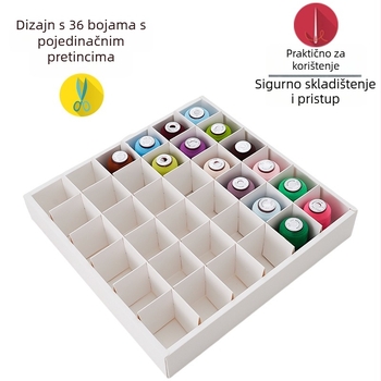 Navoj za broderiranje, poliester 120D, duljina 550 yd, paket 60 kom., marka Cloth three