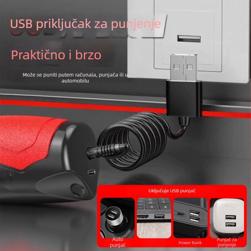 Električne škare za rezanje tkanina – ručne bežične šivaće škare, Juwei, punjiva litijska baterija, 4.2V, 110–220V kompatibilno