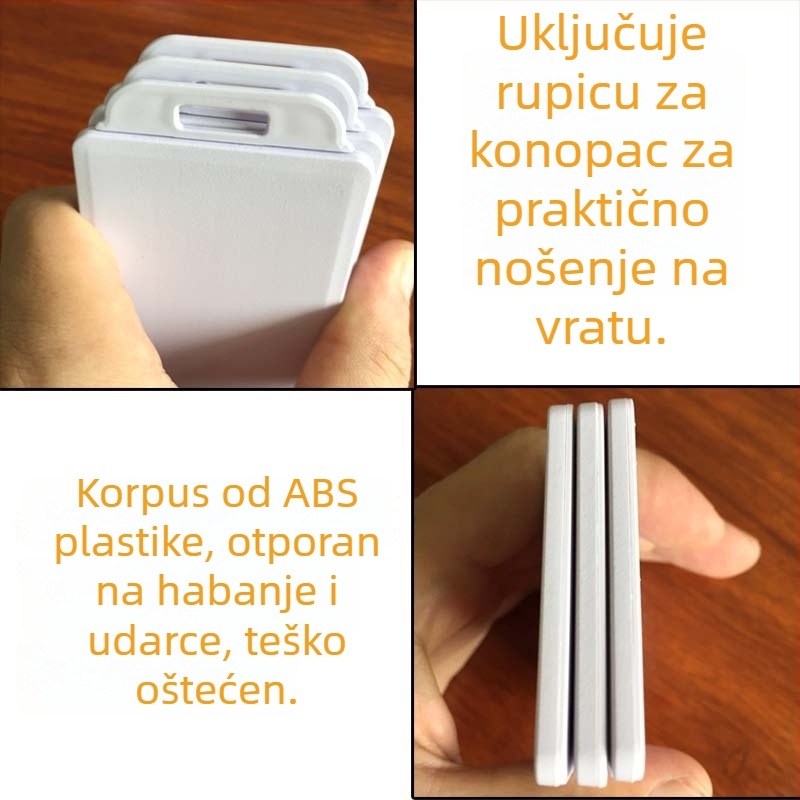 RFID UHF oznaka za upravljanje osobljem — ABS materijal, FK-R1, -40 do 80°C, Brend FONXAN