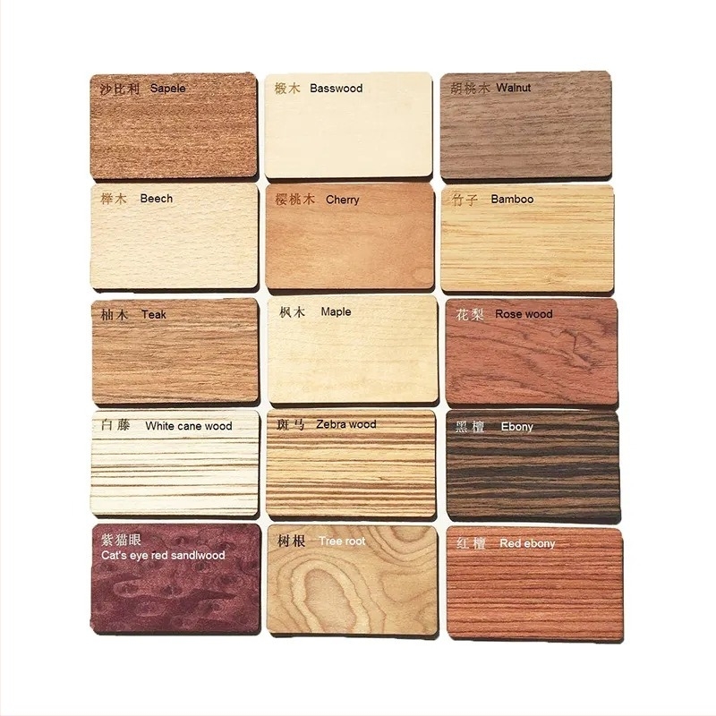 NFC drvena pametna vizitka – bezkontaktna IC kartica, 144 pohrane, 100000 ciklusa brisanja/zapisivanja, drvo/bambus