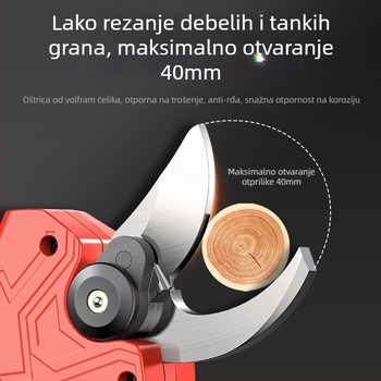 Električne škare za podrezivanje 3.0, za vanjsku upotrebu, Punjive, za voćke
