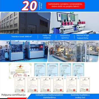 NFC oznaka HF RFID 14443A protokol, 13,56 MHz, 144 bajtova memorija, domet čitanja/zapisivanja 1–5 cm, pasivno s prilagodbom