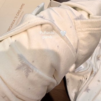 Ženski set pidžama – Island Velvet, debela toplina, dugi rukavi, gornji dio s reverom i hlače, pogodno za vanjsku upotrebu