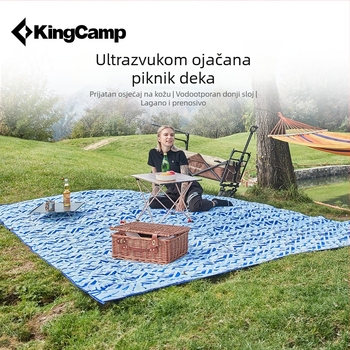KingCamp vanjska piknik prostirka, prijenosna kamping podloga, otporna na vlagu, za 4–6 osoba, model KP2003