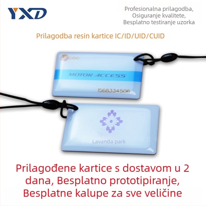Epoks kartica za kontrolu pristupa – bezkontaktna IC kartica za pristup nekretninama, kampusu, liftu i hotelima/apartmanima (100000 ciklusa zapisivanja/brisanja)