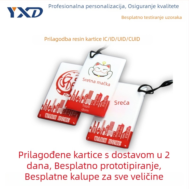 Epoks kartica za kontrolu pristupa – bezkontaktna IC kartica za pristup nekretninama, kampusu, liftu i hotelima/apartmanima (100000 ciklusa zapisivanja/brisanja)
