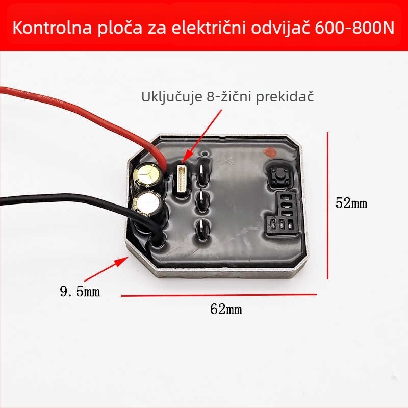 Bez četkasti električni ključ, 36V, visok moment, Li‑Ion baterija, kompatibilan s nehrđajućim čelikom