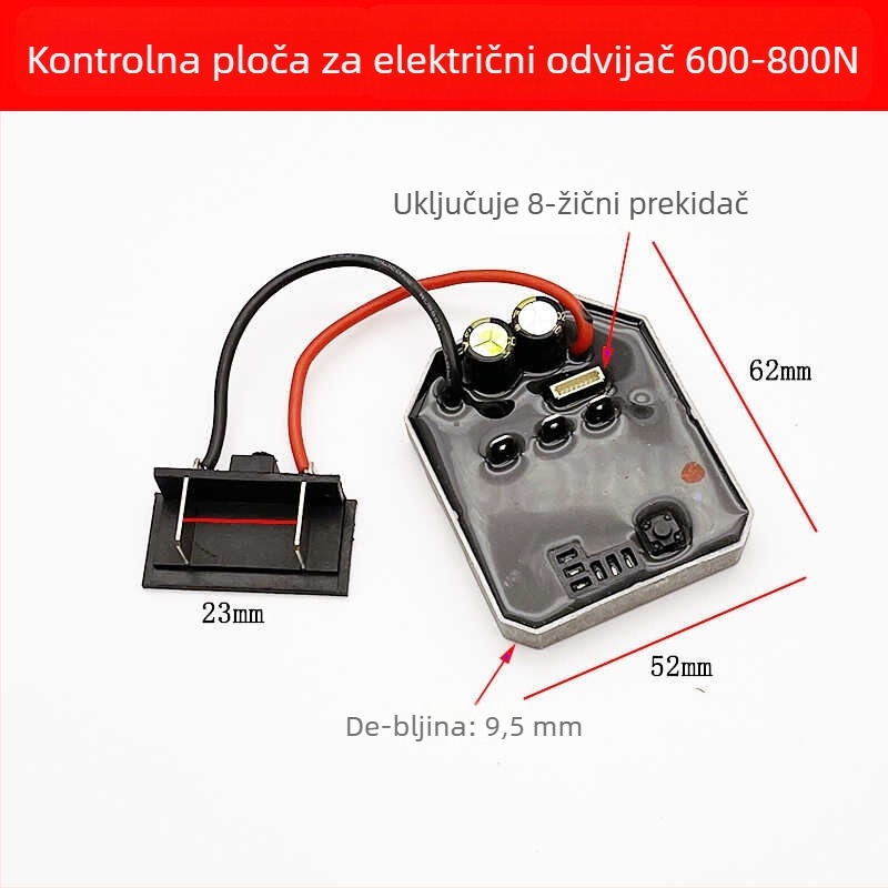 Bez četkasti električni ključ, 36V, visok moment, Li‑Ion baterija, kompatibilan s nehrđajućim čelikom