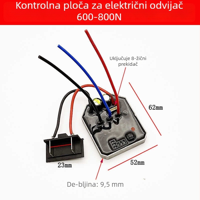 Bez četkasti električni ključ, 36V, visok moment, Li‑Ion baterija, kompatibilan s nehrđajućim čelikom