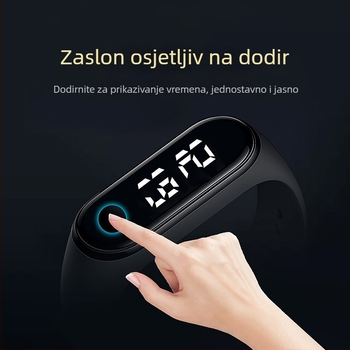 Pametni IC narukvica s RFID — NFC senzor otiska prsta i zaključavanje, M1 čip, domet čitanja i pisanja kartice 1–5 cm, 1024 memorije, HF RFID, pasivno napajanje