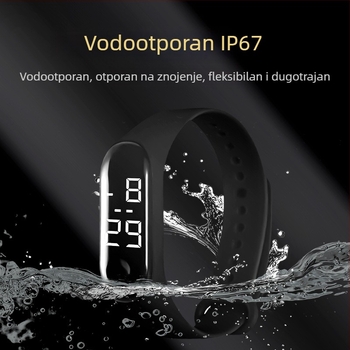 Pametni IC narukvica s RFID — NFC senzor otiska prsta i zaključavanje, M1 čip, domet čitanja i pisanja kartice 1–5 cm, 1024 memorije, HF RFID, pasivno napajanje