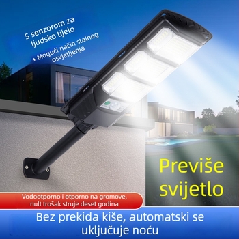 Solarna ulična svjetiljka s LED izvorom, IP65 vodootporna, nominalna snaga 300, napon 3,2V, induktivni prekidač