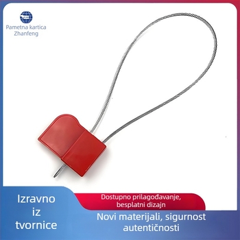  Elektronički plombni etiket RFID - Čip: Kartica za čitanje/pisanje; Doseg čitanja: 5; Vrijeme čitanja/pisanja: 0,1; Životnost brisanja: 100 000 puta; Nosiva frekvencija: Visokofrekvencijski RFID