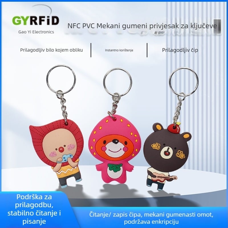 Pametna kartica za pristup RFID/NFC, model KES05, bezkontaktna, 1K memorija, 1.000.000 ciklusa pisanja/branja, temperaturni raspon -30°C do +80°C