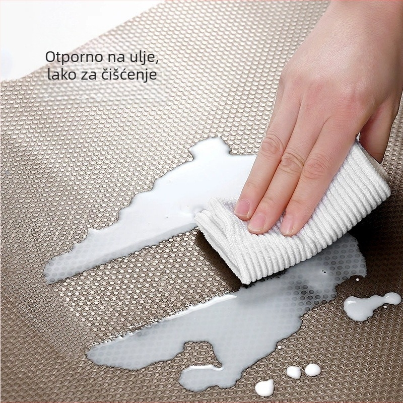 Prozirna PEVA podmetač za ladice, vodootporna i protuklizna, debela, može se izrezati za prilagodbu, za kuhinje, ormariće, hladnjake i garderobu – zaštita od vlage.