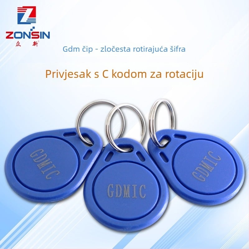 Pametna kartica za lift s rotirajućim kodom, prepisiva, 128 pohranjivanja, 100000 ciklusa brisanja i upisa, bezkontaktna IC kartica