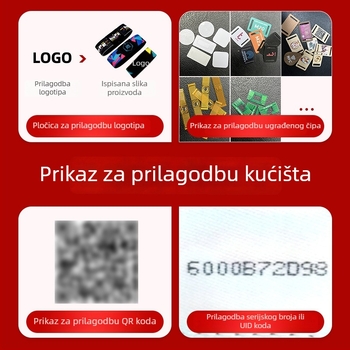Inteligentna RFID elastična narukvica, domet 1–4 cm, 1024 memorije, čitanje i pisanje 1–2 s, visokofrekvencijski NFC čip