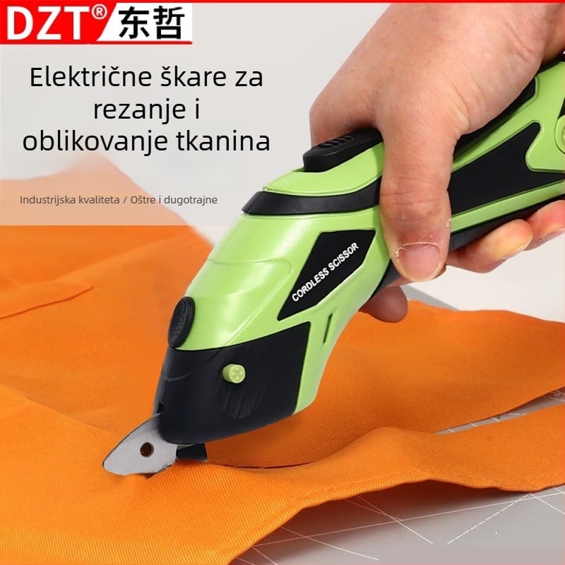 Ručne električne škare za rezanje tkanina, punjiva litijska baterija, 3.6V, ulaz 220V, pogodne za kožu, karton, tkaninu i prostirku