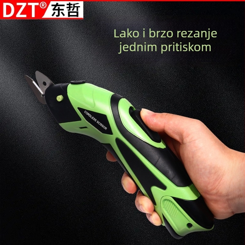 Ručne električne škare za rezanje tkanina, punjiva litijska baterija, 3.6V, ulaz 220V, pogodne za kožu, karton, tkaninu i prostirku