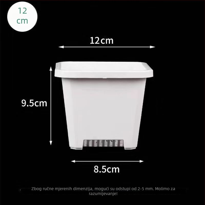 Saksija za cvijeće – glazirani porcelijan, otporan na koroziju, podna verzija, za kućnu hortikulturu, Brand Unique