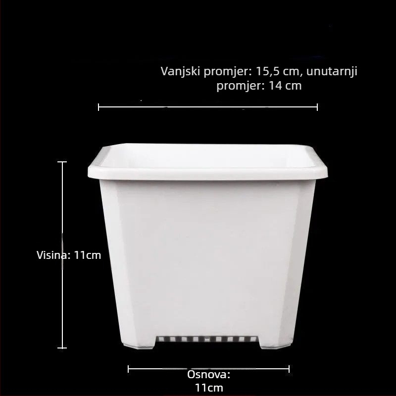 Saksija za cvijeće – glazirani porcelijan, otporan na koroziju, podna verzija, za kućnu hortikulturu, Brand Unique