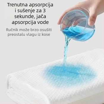 Jednokratni ručnik za beauty i frizerski salon, upijajući, debeo, velik pokrivac za glavu s uzorkom bisera