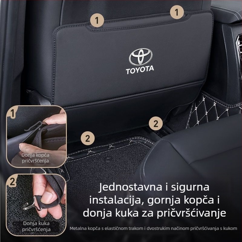 Unutarnje zadnje sjedalo za Toyota Camry, Prado, Corolla, Levin, Highlander, Avalon i RAV4 — PET materijal, otpornost na visoke i niske temperature, pozicija: središnji upravljački modul