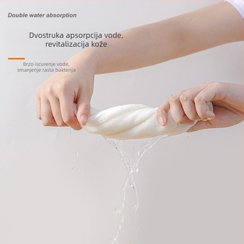 Maramica za lice s toplom kompresijom, dvostruko debeli sloj, Coral fleece, šivana, upijanje vode 26–30 s