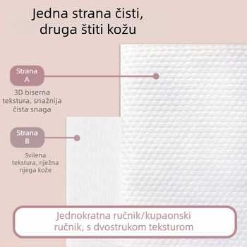 Ten joyful jednokratna krpa od mikrovlakana za salone, individualno pakiranje, hotelska upotreba, brza apsorpcija 0–5 s, podloga od netkanog materijala, prilagodljiva