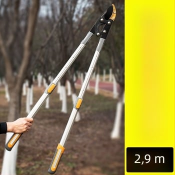 Fulida Škare za podrezivanje plodnih stabala – Velike vrtne škare za rezanje grana, produženi debeli izdanci, s teflonskim premazom