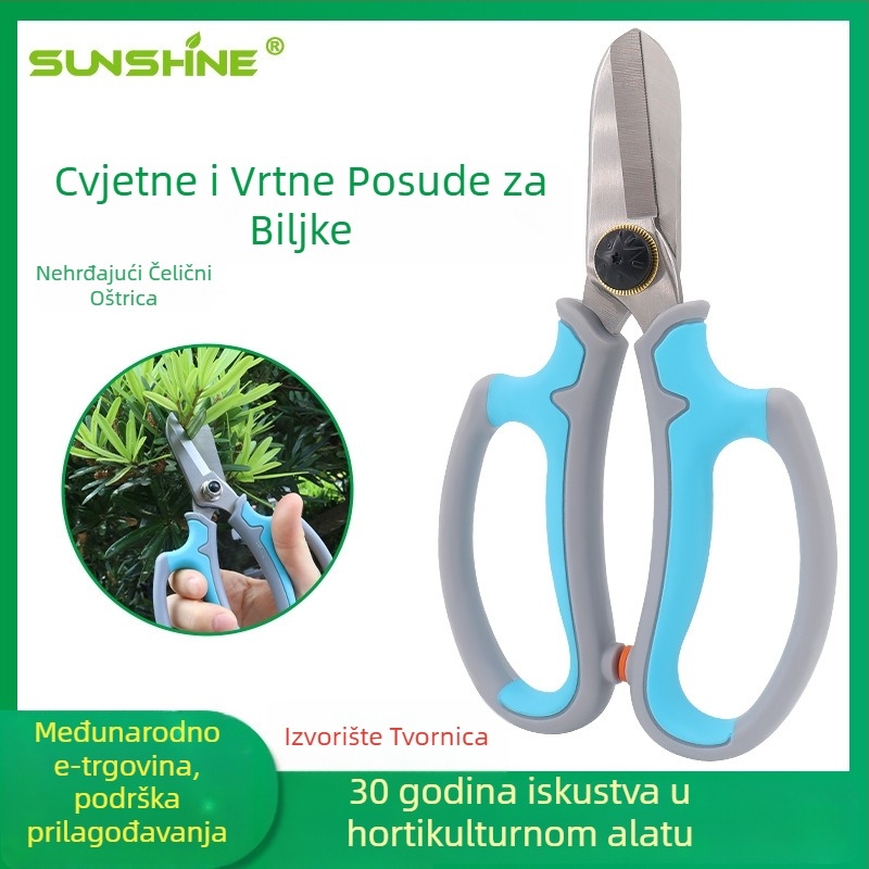 SUNSHINE trostupanjske rezačice s rešetnim mehanizmom, titanijskim premazom, za vrt i rezanje voćnih stabala