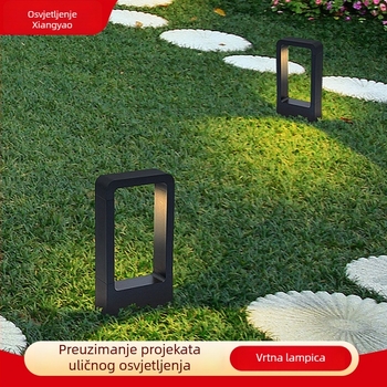 Vanjska lampica za travnjak – bakreno kućište, IP55, 10W izvor svjetla, geometrijski/abstraktan dizajn, kontinuirano vrijeme svjetljenja 12–16 sati