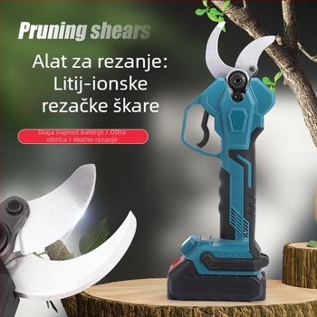 Električne škare za podrezivanje s litijskom baterijom za voćke, bežični alat za podrezivanje visokih grana, punjive vrtne škare