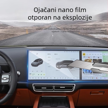 Zaštitno folija za navigacijski zaslon BYD Song PRO DMI, nano film, kaljeno, otporan na otiske prstiju, ogrebotine, toplotno otporno
