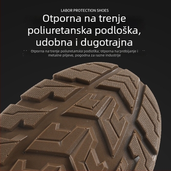 Zimske sigurnosne cipele za muškarce, visoko gornji dio, s fleec vrećom, izolacija 6KV, zaštita prstiju od plastično-čeličnog materijala, otpornost na udarce i proboj