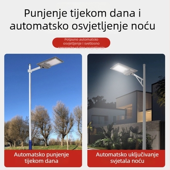Solarna vanjska rasvjeta za kućni vrt – IP65 LED, 100W, 6V, Daljinski upravljač, Životni vijek 5–8 godina