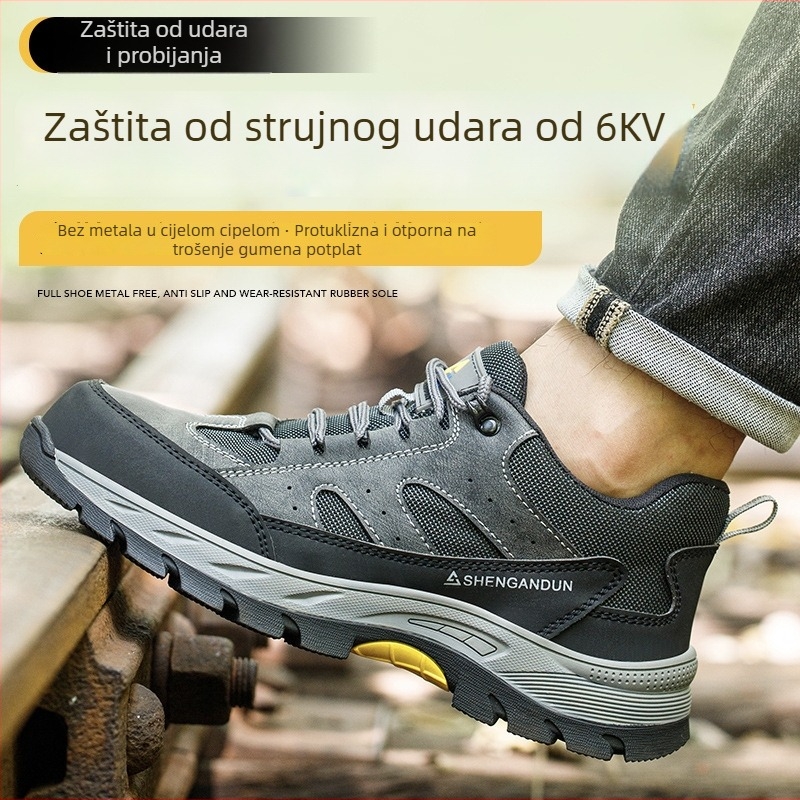 Sigurne cipele za električare — otporne na udarce i probijanje, čelični prst, niski gornji dio, mikrovlakna koža + mreža, otporne na habanje