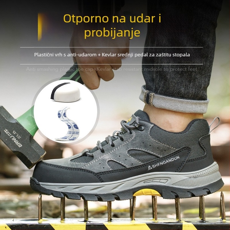 Sigurne cipele za električare — otporne na udarce i probijanje, čelični prst, niski gornji dio, mikrovlakna koža + mreža, otporne na habanje