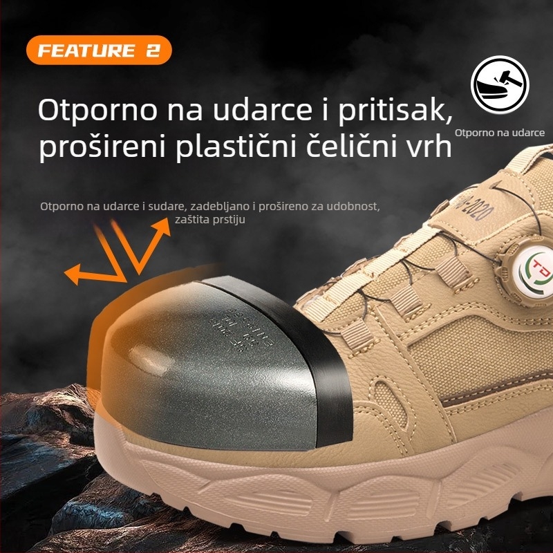 Muške izolirane zaštitne cipele za električare, s čeličnim prstom, 6kV izolacija, niski kroj, otporne na udarce i probijanje