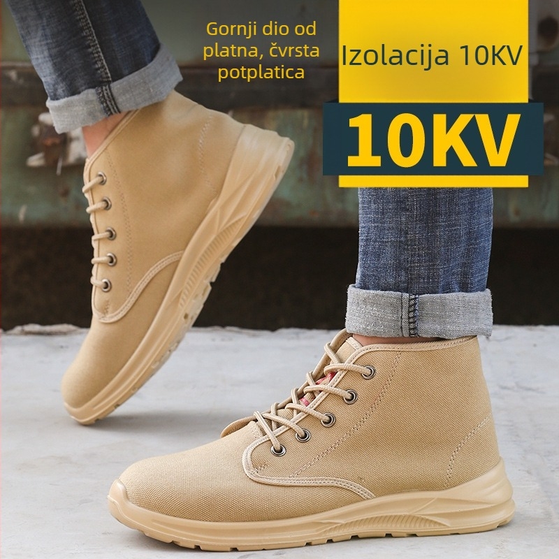 Izolirane cipele za elektrikare, kanvas gornji dio srednje visine, marka Yifu, izolacija 10 kV