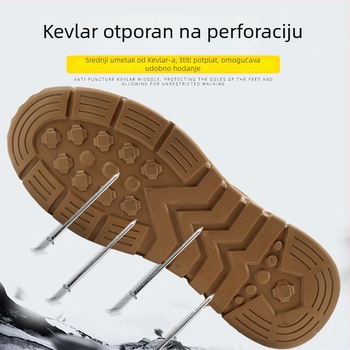 Muške cipele za zaštitu na radu – izolirane, prozračne, čelična zaštita prstiju, otporne na probijanje, protuklizne, velur gornji dio, niski kroj