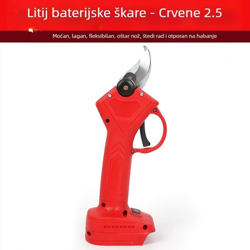 Pattex baterijske škare za rezanje s litijskom baterijom, motor bez četkica i digitalni zaslon, punjive, bežične vrtne škare