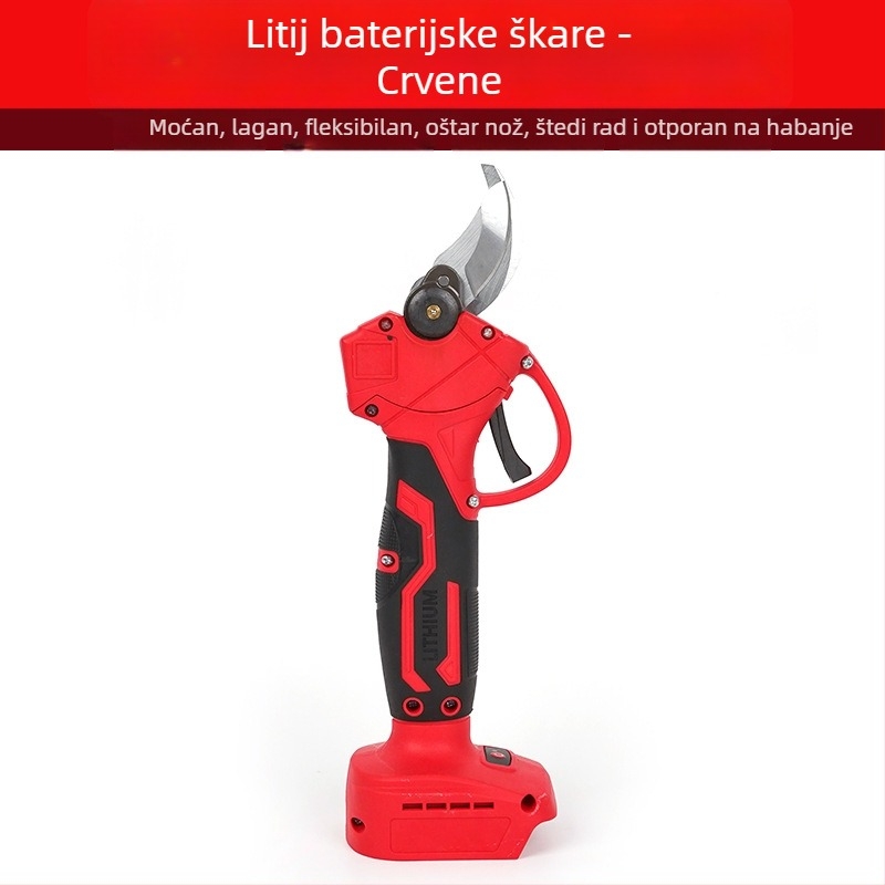 Pattex baterijske škare za rezanje s litijskom baterijom, motor bez četkica i digitalni zaslon, punjive, bežične vrtne škare