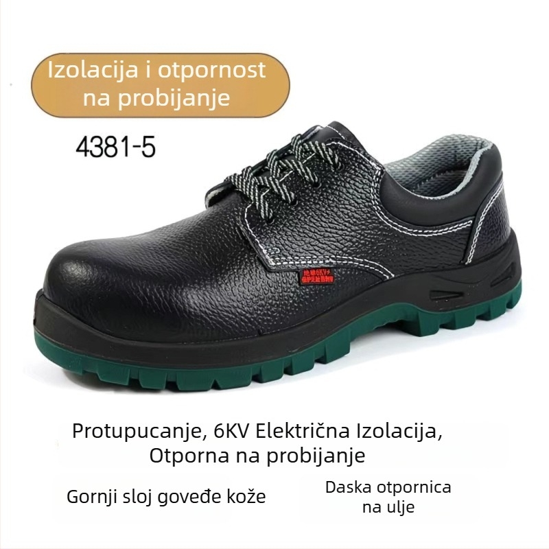Shield King radne cipele 4381-5: otporne na udar, otporne na probijanje, izolacija 6 kV, otporne na kiseline i baze, protuklizna podloga