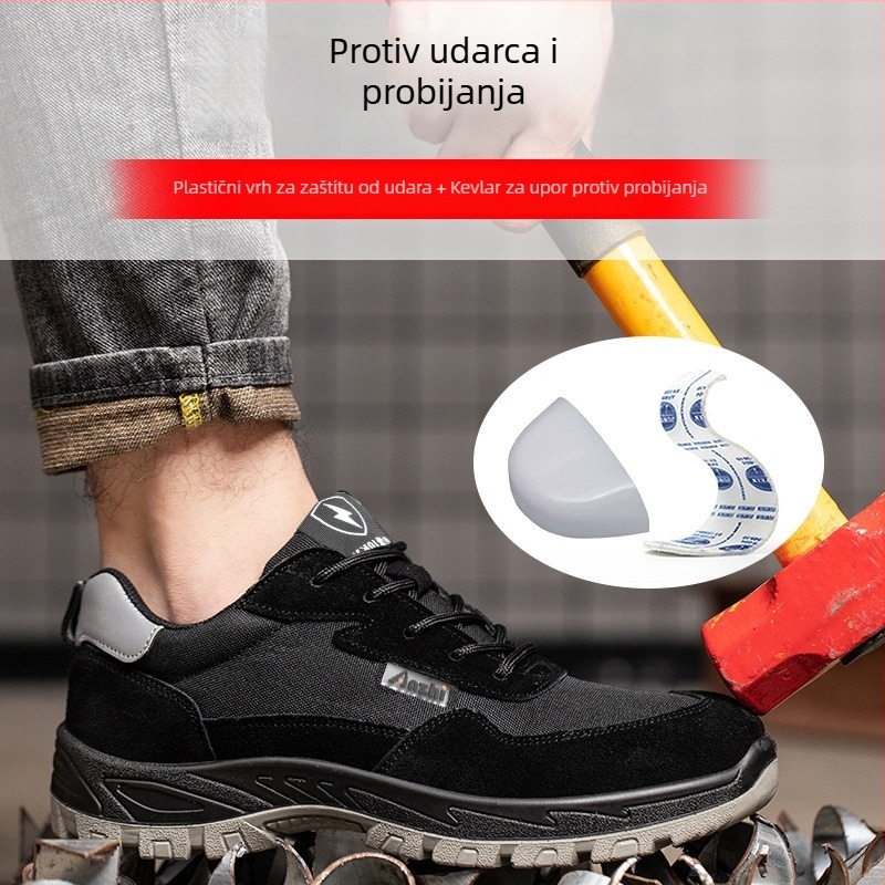 Izolirane sigurnosne cipele za elektro poslove 10 kV, s plastičnom zaštitom prsta, otporne na udarce i probijanje, Kevlar, bez metala, lagane