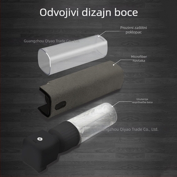 Brisač za čišćenje zaslona u središnjoj konzoli automobila, prenosni sprej protiv otisaka prstiju, antibakterijski, materijal: nubuk, marka: Chiyono, prilagodba: Da