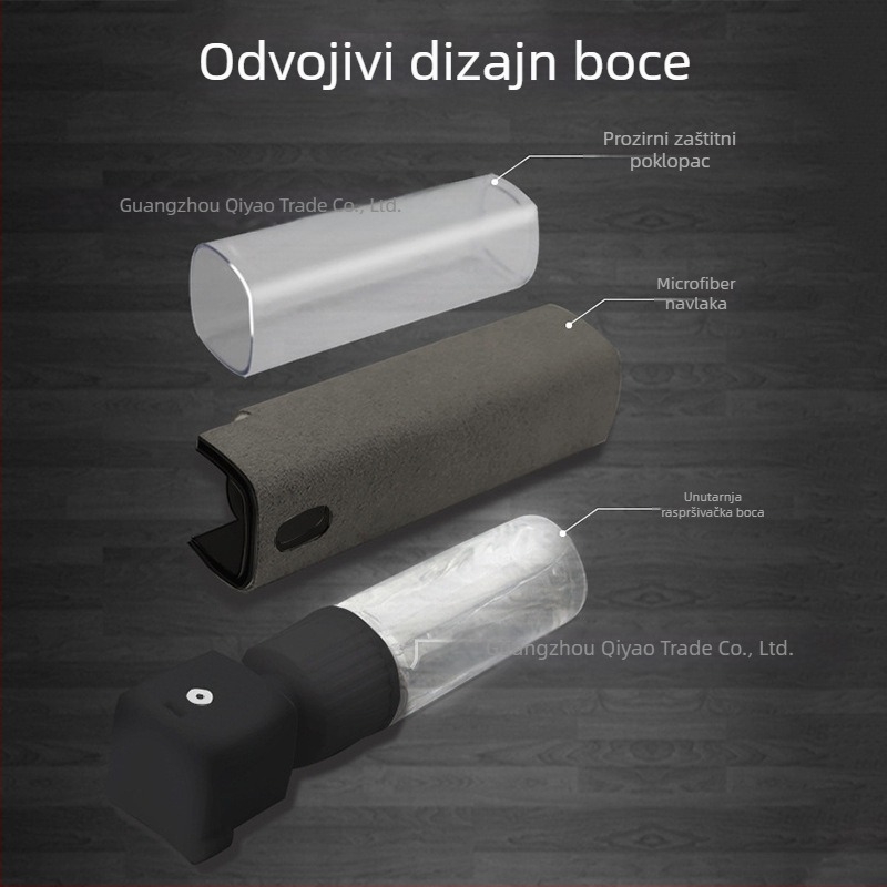 Brisač za čišćenje zaslona u središnjoj konzoli automobila, prenosni sprej protiv otisaka prstiju, antibakterijski, materijal: nubuk, marka: Chiyono, prilagodba: Da