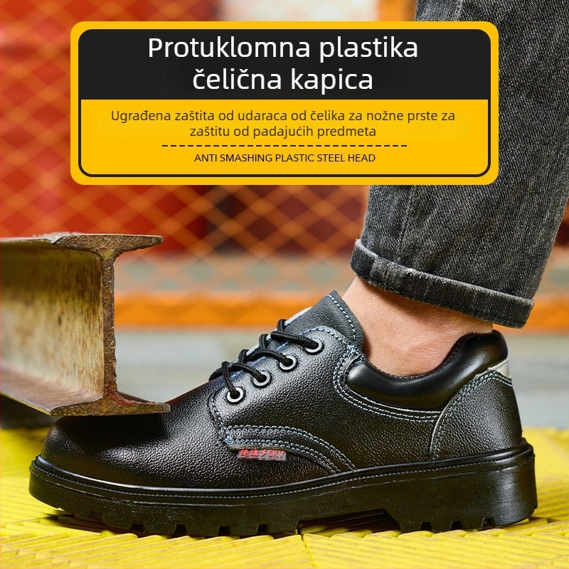 Izolirane cipele za električare, Honggu, koža goveda, čelični prst, zaštita od udara