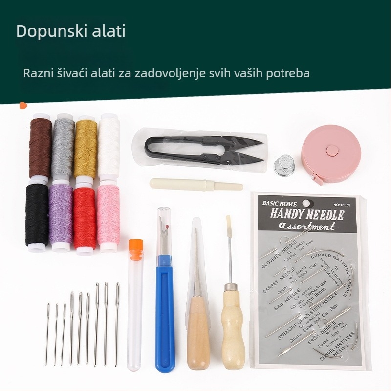 Set alata za kožne radove za ručno šivanje – DIY komplet za kožne radove sa Stitching Scissors, Leather Ruler, Awl i Thread, JP/Jinping JP796, Zhejiang, mogućnost prilagodbe